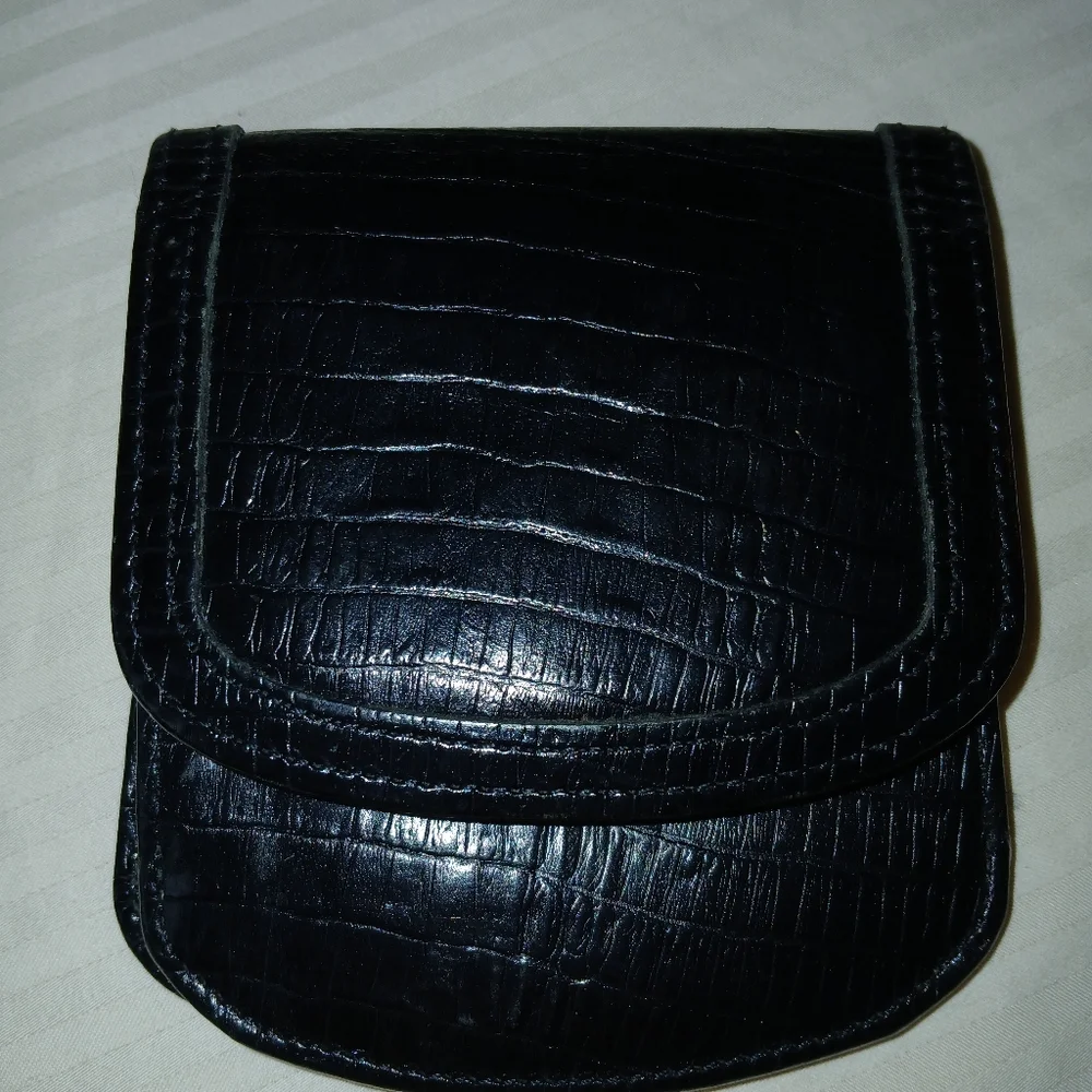 Vintage Sharper Image Alligator/ Leather Taxi Wallet